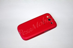 TRANSPORT GRATUIT!!! SET Husa Plastic Samsung Galaxy S3 i9300 superslim rosu + Folie protectie foto
