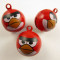 Accesorii bijuterii: coliere, bratari - Clopotel Angry Birds Rosu Rosie 23x18MM