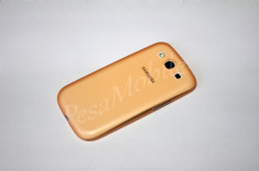 TRANSPORT GRATUIT!!! SET Husa Plastic Samsung Galaxy S3 i9300 superslim portocaliu + Folie protectie foto