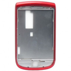 Carcasa fata rama LCD rama display BlackBerry 9800 Torch rosie red Originala Original foto