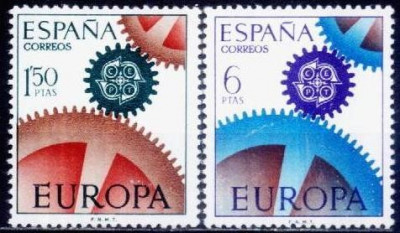 Spania 1967 - Yv.no.1448-9 serie completa,neuzata,europa foto