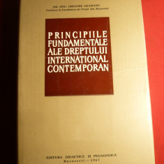 Gr.Geamanu -Principiile Dreptului International Contemporan , Prima Ed -1967