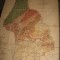 SUPER PRET !!! HARTA GEOLOGICA A PARTII DE RASARIT A DISTRICTULUI PRAHOVA - 1922 = FORMAT - 67 *55 CM./ PANZATA