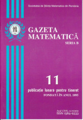 GAZETA MATEMATICA NR. 11/2012 foto