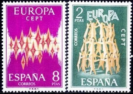 Spania 1972 - Yv.no.1744-5 europa,serie completa,neuzata