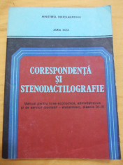 CORESPONDENTA SI STENODACTILOGRAFIE - AUREL BOIA foto