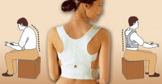 CENTURA CORSET MEDICAL de INDREPTAT SPATELE cu 12 MAGNETI - DR. LEVINES&amp;#039;s POSTURE SPORT - SUPORT de SPATE cu HAM si BRAU pentru COLOANA VERTEBRALA foto