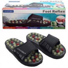 Papuci Reflexoterapie Foot Reflex Lanaform stimuleaza punctele intregului corp foto