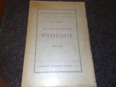 Al. Posescu - Introducere in filosofie - 1944 foto