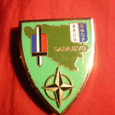 Insigna Militara Trupele SFOR -Bosnia Sarajevo