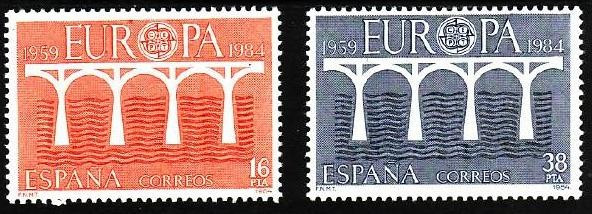 Spania 1984 - Yv.no.2367-8 europa,serie competa,neuzata