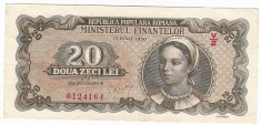 Bancnota,20 lei 1950,VF foto