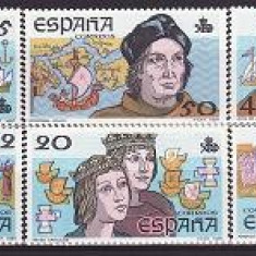 Spania 1987 - Yv.no.2533-8 aniversari,serie competa,neuzata