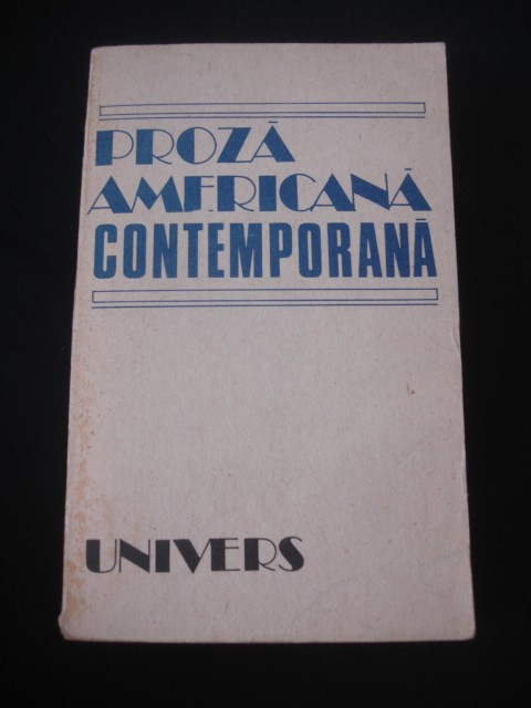 Proza americana contemporana 1975-1985 (1989)