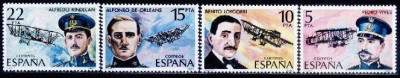 Spania 1980 - Yv.no.2229-32 aviatie,serie competa,neuzata foto