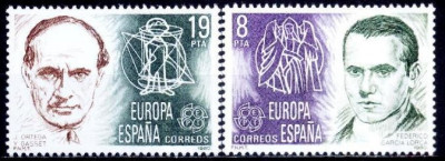 Spania 1980 - Yv.no.2214-5 europa,serie competa,neuzata foto