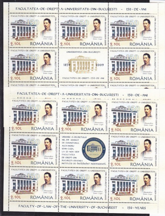Facultatea de drept ambele Klbg cu viniete diferite Nr 1851c Romania .