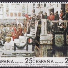 Spania 1987 - Yv.no.2502-5 aniversari,serie competa,neuzata