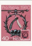 1107 - Elvetia carte maxima 1980