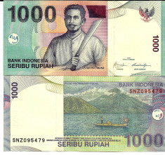 BANCNOTA INDONEZIA 1.000 RUPII NECIRCULATA foto