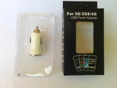 INCARCATOR AUTO COMPATIBIL IPHONE 4/4S/5G NOU!! foto