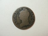 5 CENTIMES - FRANTA - PRIMA REPUBLICA - ANUL 5 - 1784