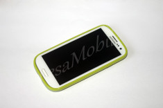 TRANSPORT GRATUIT!!! SET: Husa Silicon Samsung Galaxy S3 i9300 olive + Folie Protectie foto