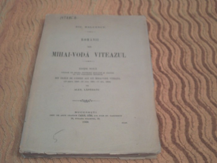 N. Balcescu - Romanii sub Mihai-Voda Viteazul