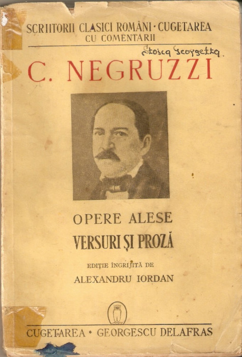 Opere Alese-C.Negruzzi-versuri si proza*editie Alexandru Iordan