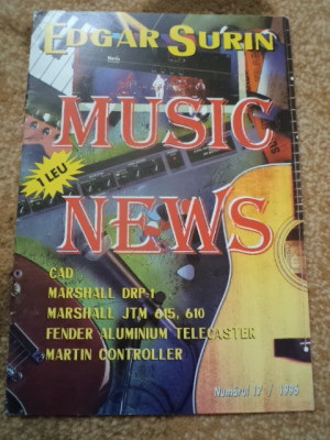 revista music news edgar surin lot colectie 10 reviste muzica instrumente 95-&amp;#039;96 foto
