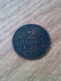 FRANTA- 2 CENTIMES 1914.