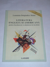 LUMINITA DELGIUDICE - LITERATURA ENGLEZA SI AMERICANA pt.bacalaureat si admiterea in facultate foto