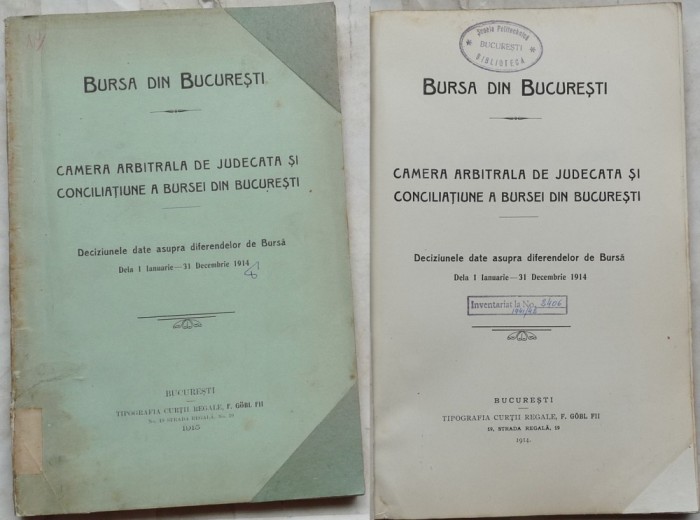 Bursa , Camera arbitrala ; Deciziunile asupra diferendelor de Bursa din 1914