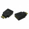 Adaptor HDMI to Mini HDMI, HDMI Female to Mini HDMI (Type C) Male - MUFE AURITE - CALITATE PREMIUM - NOU