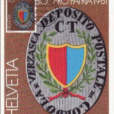 1130 - Elvetia carte maxima 1981