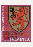 1141 - Elvetia carte maxima 1981