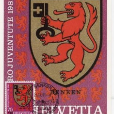 1141 - Elvetia carte maxima 1981