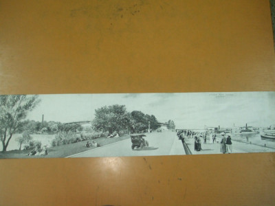 Carte postala panoramica Panoramic Postcard Chicago Lincoln Park 1911 foto