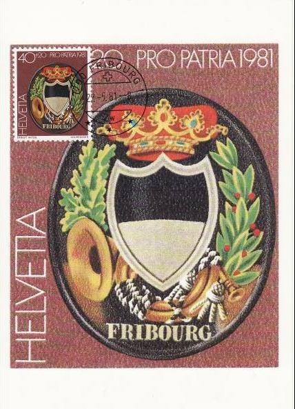 1129 - Elvetia carte maxima 1981