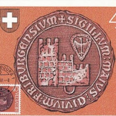 1132 - Elvetia carte maxima 1981