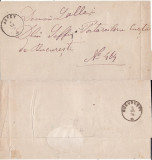 Plic circulat Iasi-Bucuresti- tema justitie- 1875