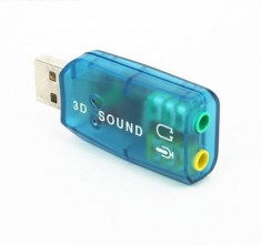 Placa de sunet externa pe USB 3D 5.1 pentru Laptop, Pc, foto