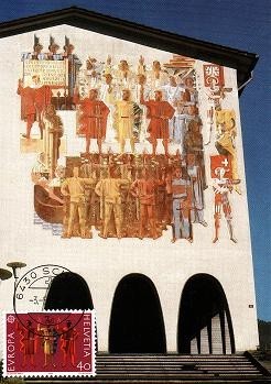 1150 - Elvetia carte maxima 1982 foto