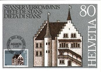 1134b - Elvetia carte maxima 1981