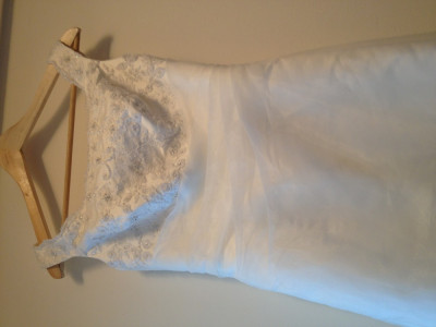rochie mireasa,ivoire,marime 38-40,brodata cu cristale swarovski foto