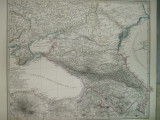 Harta Sudul Rusiei si Caucazul Gotha Justus Perthes 1867 de H. Stichart