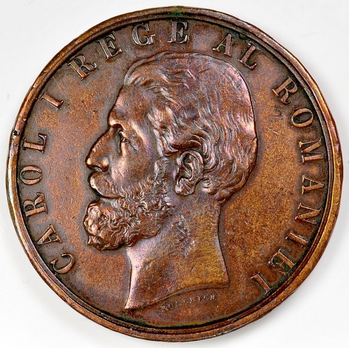 ticuzz - Medalie jubiliara - Bronz - Carol I - 10 Mai 1881 foto mare ticuzz - Medalie jubiliara - Bronz - Carol I - 10 Mai 1881 foto mare