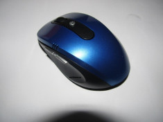 Mouse Wireless 2.4 GHZ cu micro usb - varianta pe albastru - 2014 foto