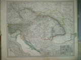 Harta Imperiul Austriac Gotha Justus Perthes 1866 de C. Vogel