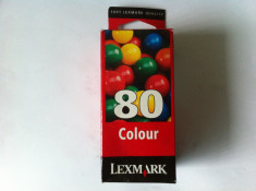 CARTUS ORIGINALE LEXMARK 80 -COLOR -65 RON foto